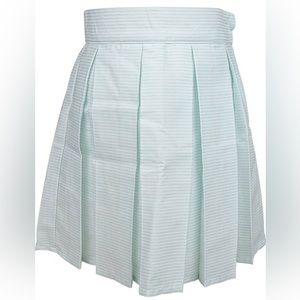 Janie and Jack white & blue lines striped pleated skirt lined 3T New with tags